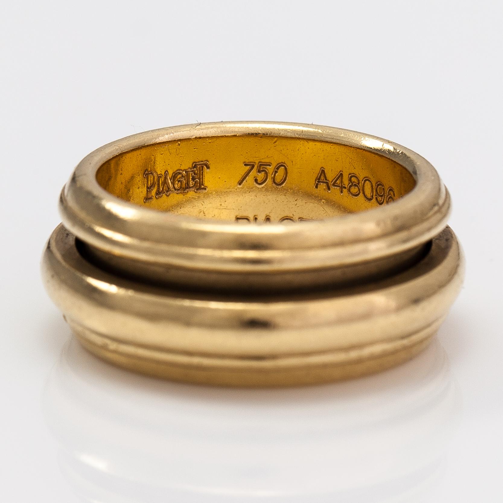 Piaget, Sormus "Possession", 18K kultaa ja timantteja n. 0.06 ct yht. Merkitty Piaget 1994, A4809651.