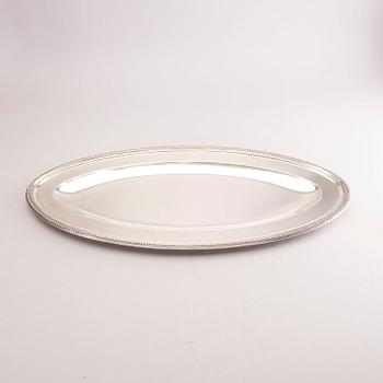 Vilhelm Christesen, serveringsfat silver Köpenhamn 1900.
