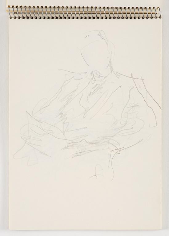 Lotte Laserstein, Skissblock med 19 teckningar varav 1 signerad.