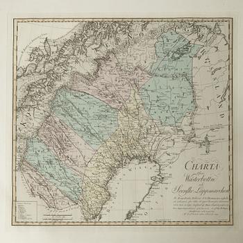 Med 28 graverade kartor över Sverige och Finland.