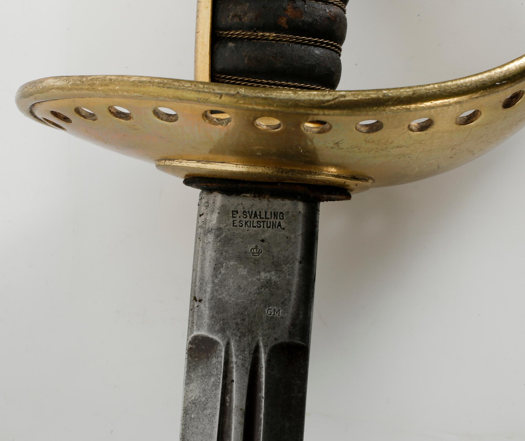 PALLASCH, för sergeant vid kavalleriet, m/1893. Tillverkad efter 1913.