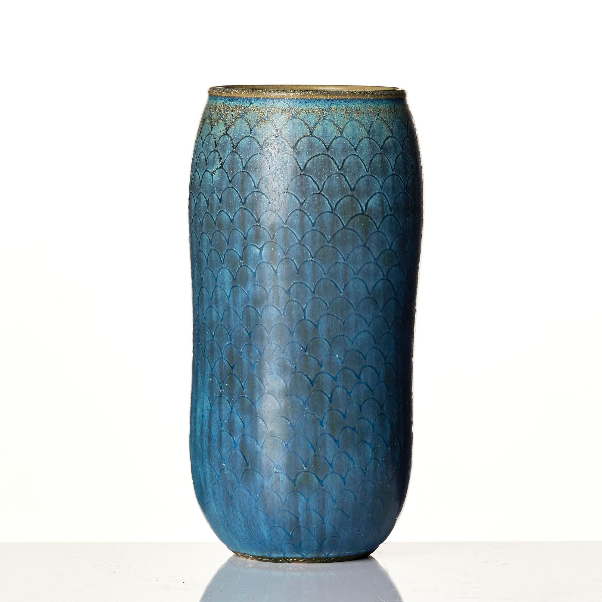Stig Lindberg, a stoneware vase, Gustavsberg Studio, 1961.