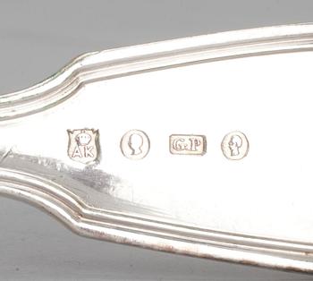 BESTICKUPPSÄTTNING, 12+12+9, nysilver. Omkring 1900.