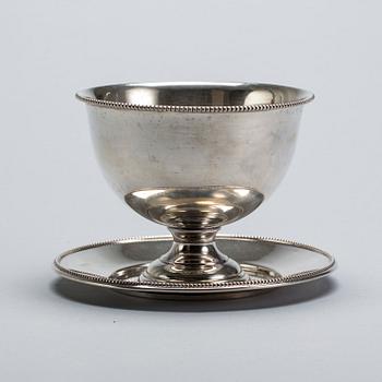 SÅSSKÅL, GAB Stockholm 1919, silver, vikt 380 g.