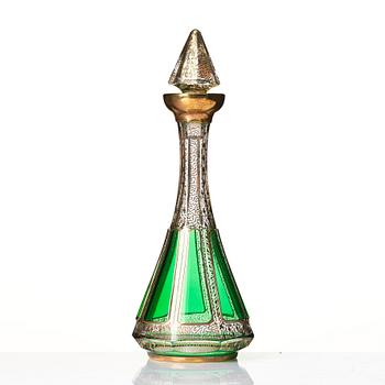 Likörservis, glas, en karaff och sex glas, Murano,  samt kanna,, 1900-tal.