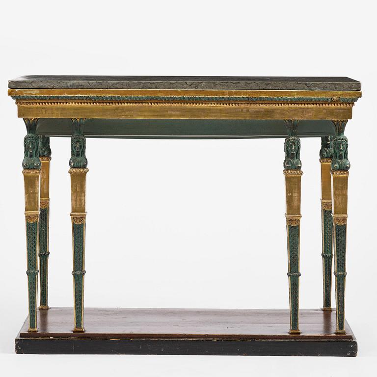 Konsolbord, Stockholmsarbete, omkring år 1800, Sengustavianskt.