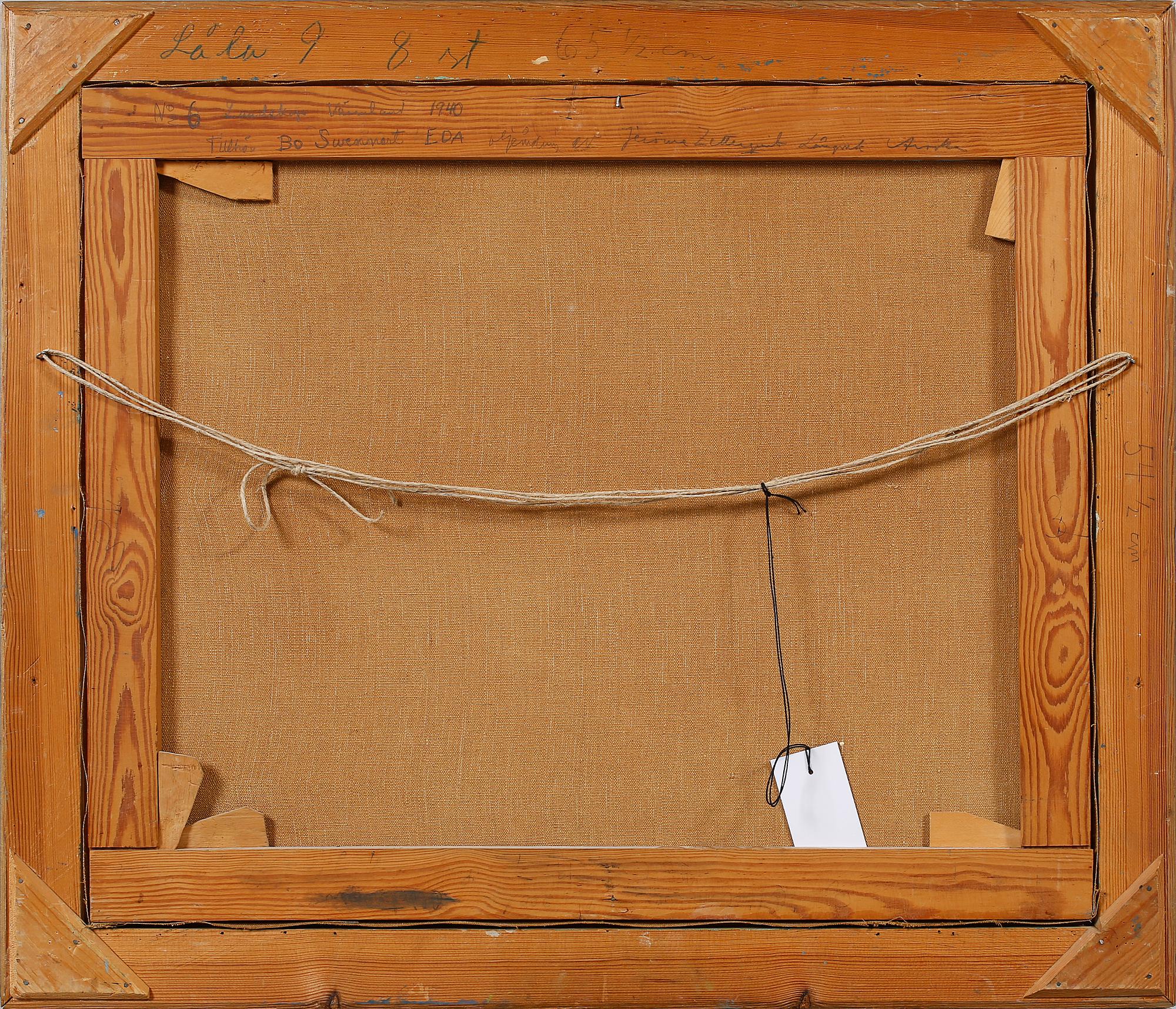 JEROME ZETTERQUIST, olja på duk, signerad.