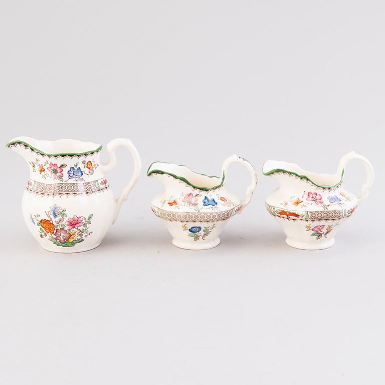 A 132-piece set of 'Chinese Rose' tableware, Copeland Spode, England 1930s.