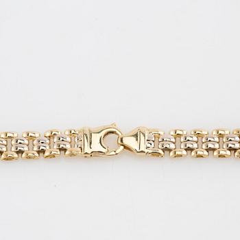 Necklace 18K two-tone gold with cabochon-cut sapphires, Cuccarolo Costante, Vicenza Italy.