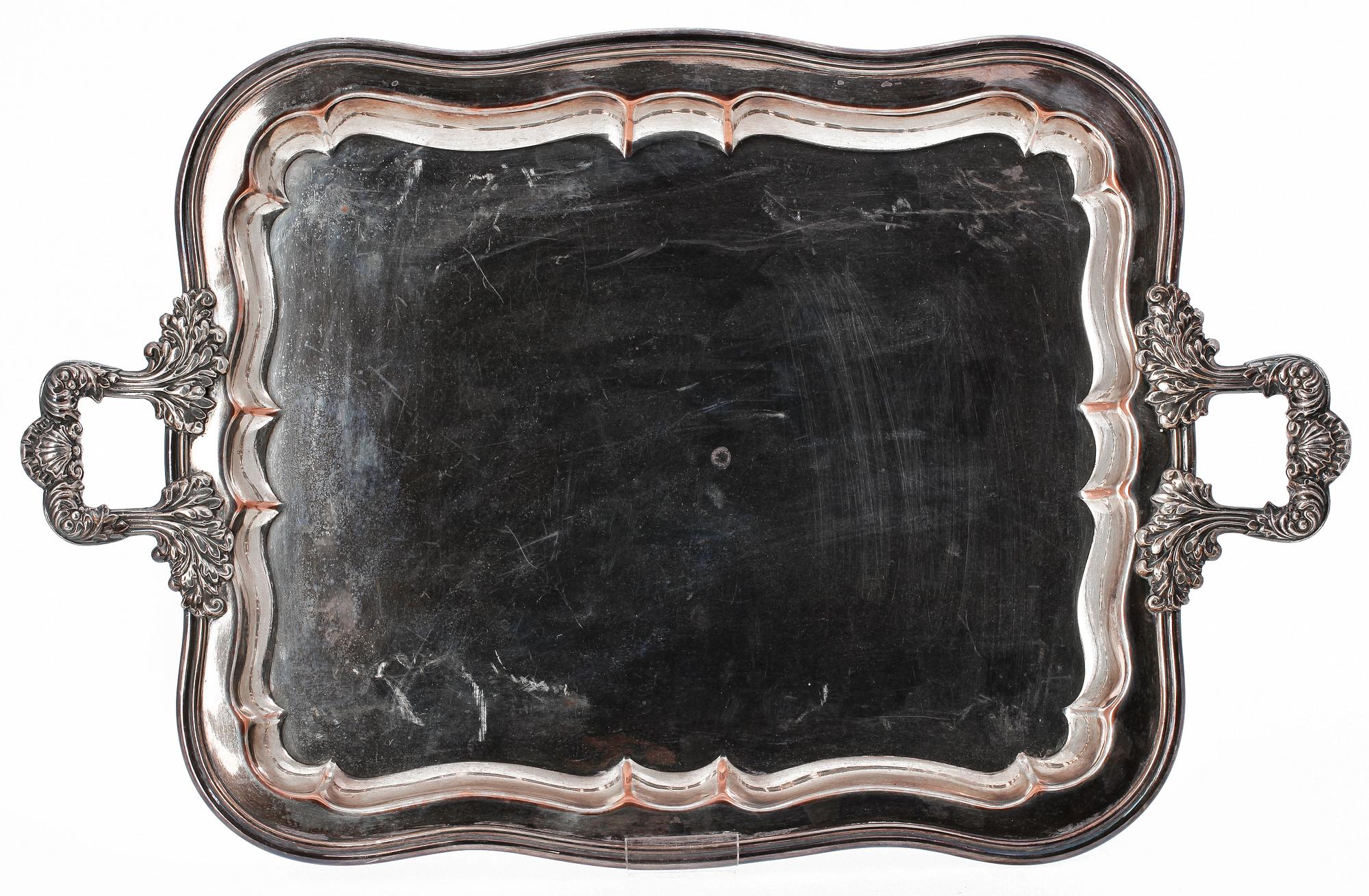 SAMOVAR MED BRICKA, pläter, bl a Fraget, Warsawa. Ryssland. 1800-talets andra hälft.