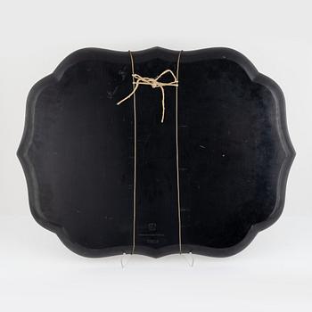 A papier-maché tray, Jennings & Bettridge, England, second half of the 19th century.