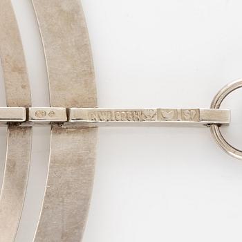Tapio Wirkkala, a pendant, "Silver Moon" silver, Helsinki 1971.