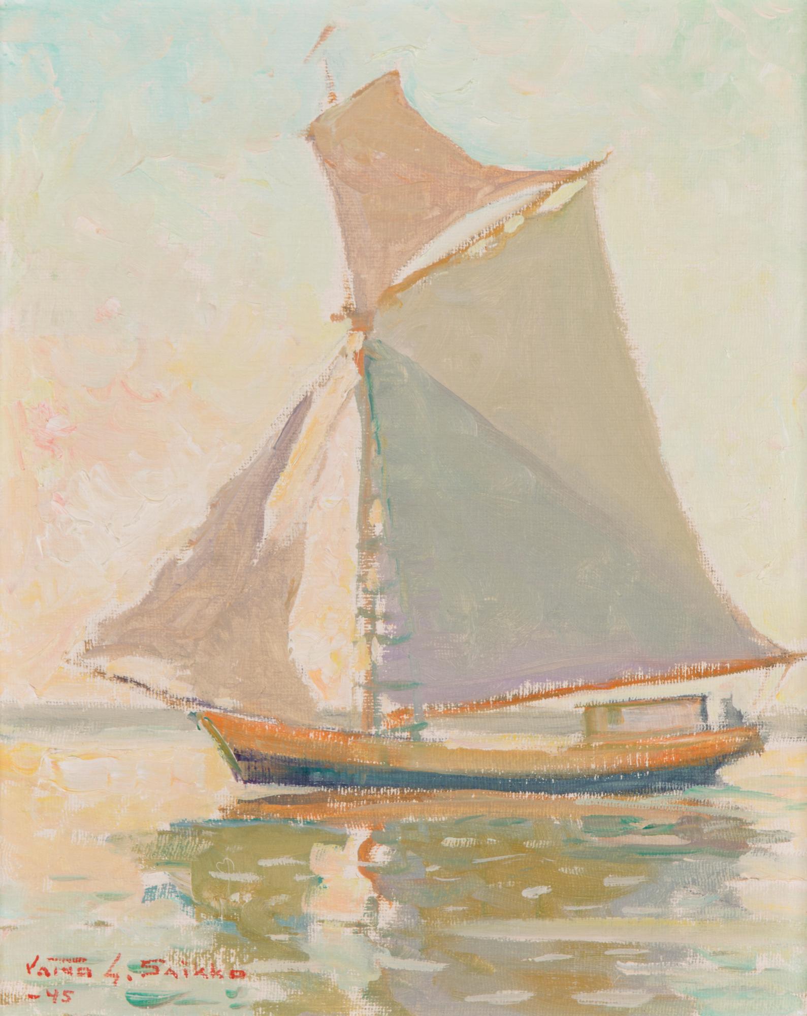 VÄINÖ SAIKKO, öljy pingotetulle kankaalle, signeerattu ja päivätty -45.