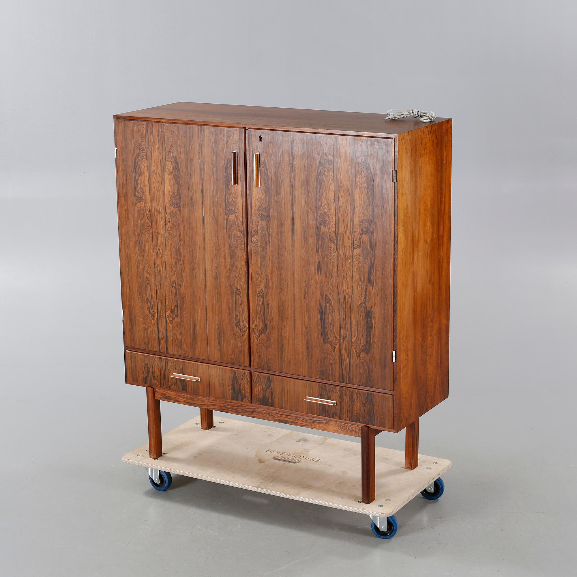 A 1960s drinks cabinet by Axel Christensen, Odder Möbelfabrik, Denmark.
