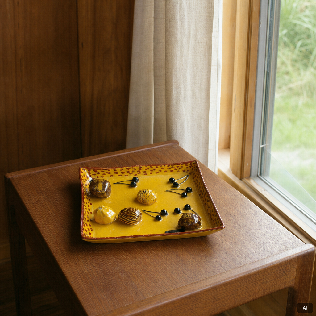 Timo Sarvimäki, a dish, Rörstrand, 1973.
