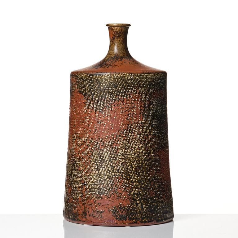 Stig Lindberg, a stoneware vase, Gustavsberg studio, Sweden 1967.