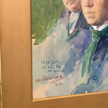 Allan Österlind, Porträtt, A.U. Bååth med hans fru, 1898.