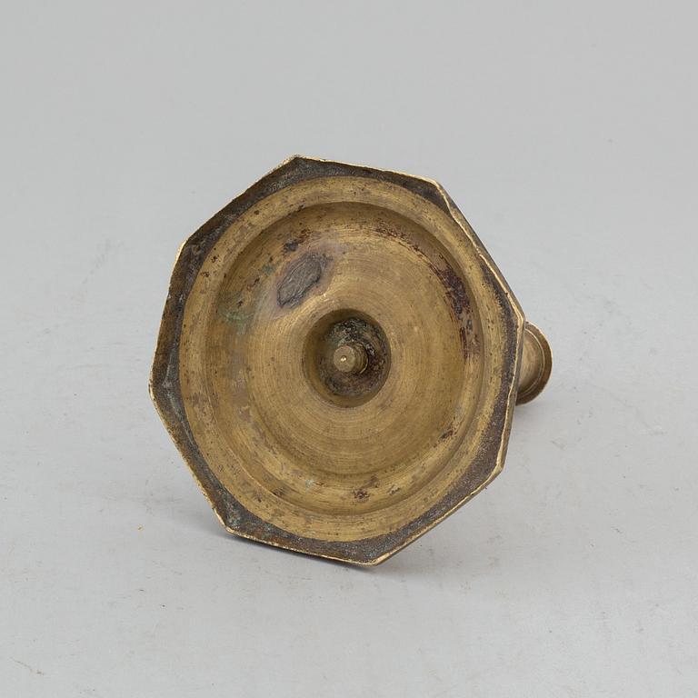 LJUSSTAKE, brons, 1600-tal.