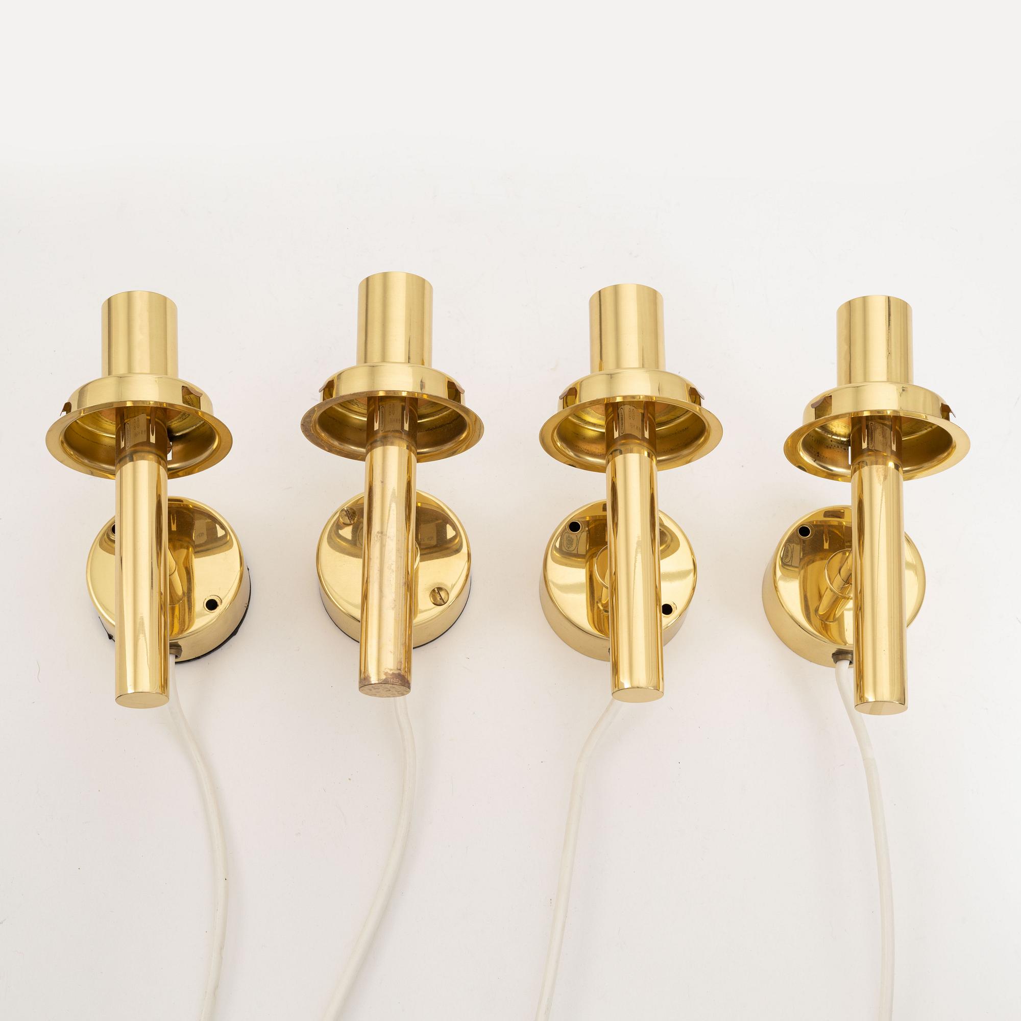 Hans-Agne Jakobsson, four wall lights, Markaryd, 1960's.