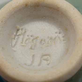 MINIATYRER, 6 st, keramik, signerade Friberg, Höganäs och ES.