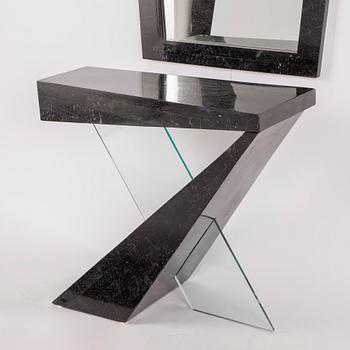 A mirror with a table, Italy, 1980's/90's.