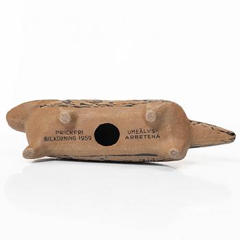 Lisa Larson, two stoneware figurines, Gustavsberg, Sweden.