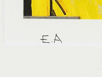 Carl Johan De Geer, lithograph in colours, signed Ea.