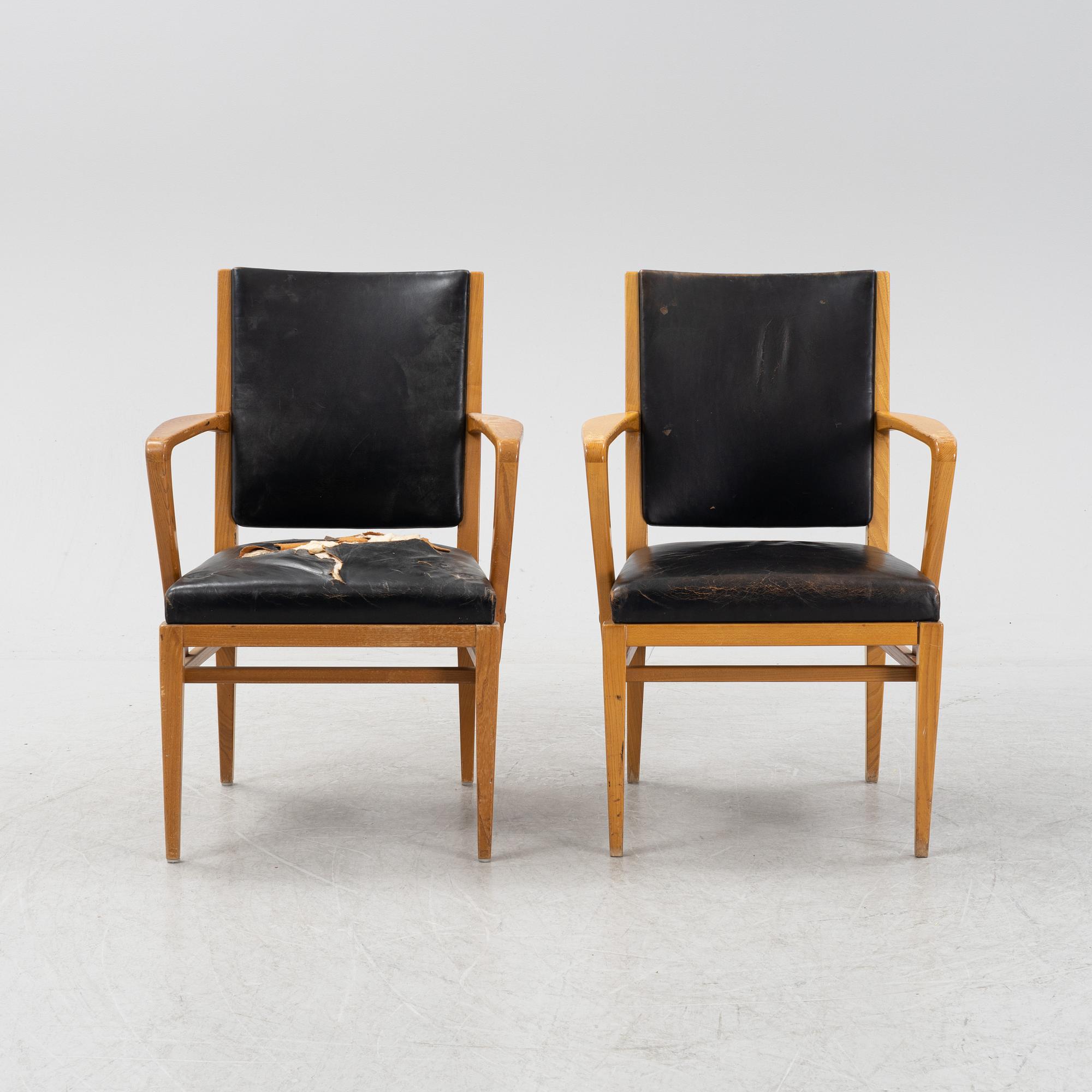 Carl Malmsten, eight armchairs, model "Riksdagen", 1940s. Provenance The Swedish Parliament, designed 1940.