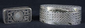 DOSOR, 2 st, silver, 1800/1900-tal.