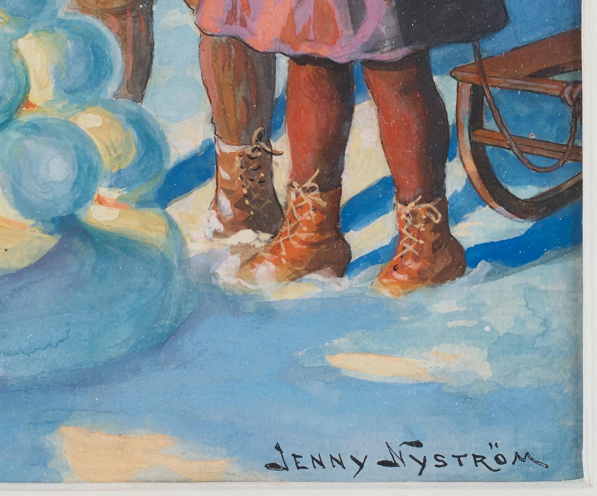 Jenny Nyström, The snow lantern.