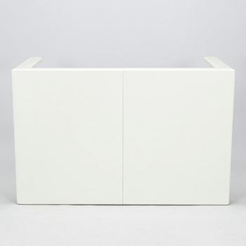 Eero Aarnio, matbord och stolar, 8 st, "Flamingo", Asko 1970-tal.