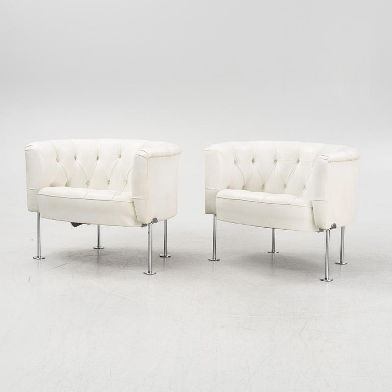 Trix & Robert Haussmann, a pair of armchairs, RH 310, De Sede, 1960s.