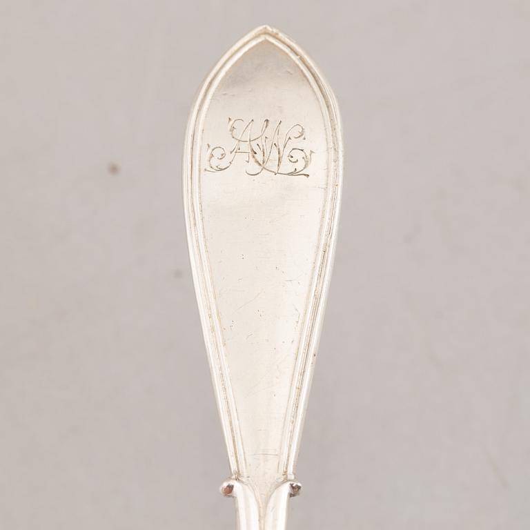 Serving utensils, 3 pcs, silver, Denmark, including Johan Rohde, "Konge/Acorn", Georg Jensen.