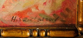 HENRY-EUGÈNE DELACROIX, olja på duk, sign.