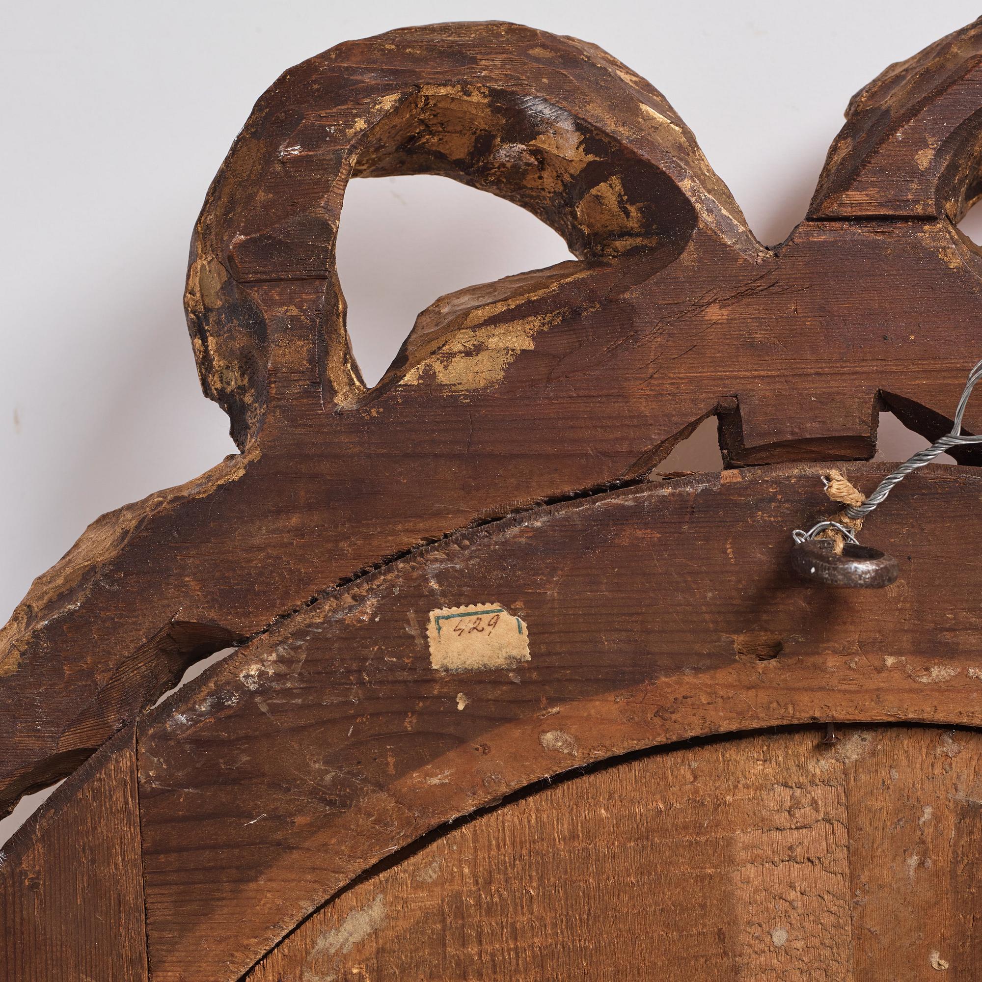 Spegellampetter, ett par, för två ljus vardera, ca år 1800, Gustavianska.
