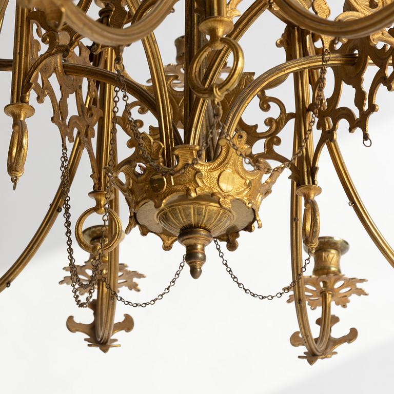 Ljuskrona, oscariansk, 1800-talets slut.