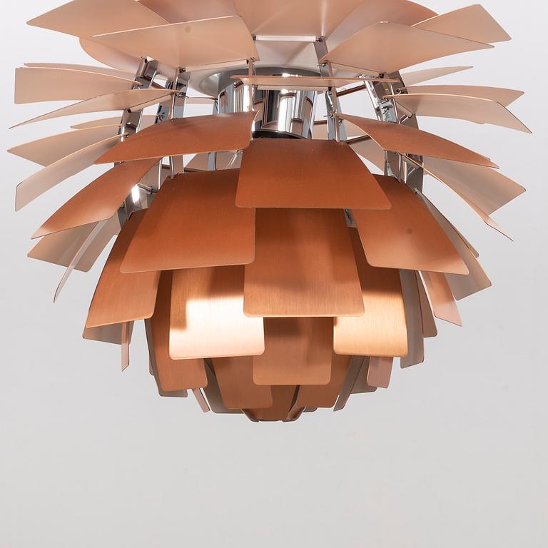 A Poul Henningsen copper ceiling lamp 'PH-Kotte /PH Artichoke 48' for Louis Poulsen, Denmark.