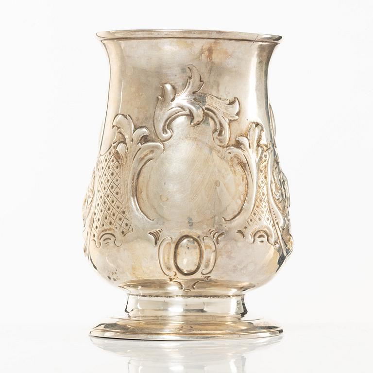 John King, mugg, silver, London, England 1774.