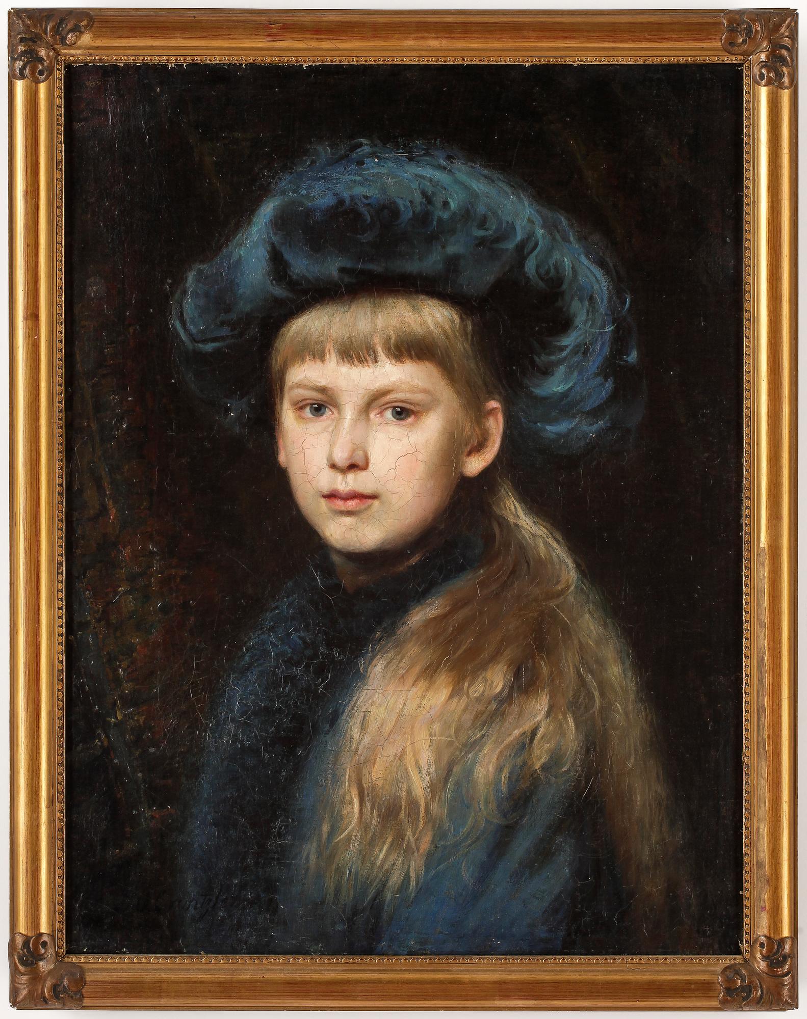 JOHAN OSKAR CANTZLER, olja på duk, 1800-tal.