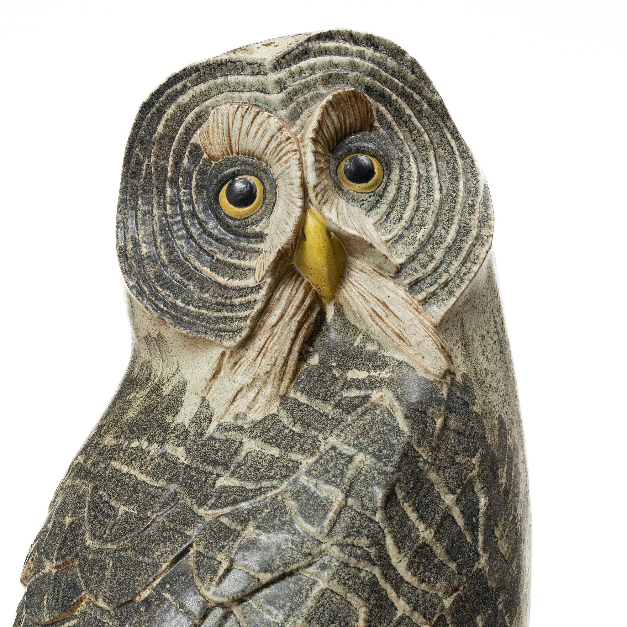 Paul Hoff, Sculpture, "Strix Nebulosa no 636", Rörstrand, 1994.