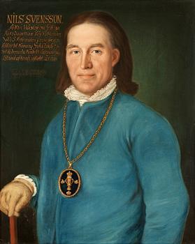 328. Martin David Roth, "Nils Svensson" (1741-1815) makan"Nilla Olufsdotter" (1743-1811) samt dottern "Kierstina Nilsdotter" (1779-.