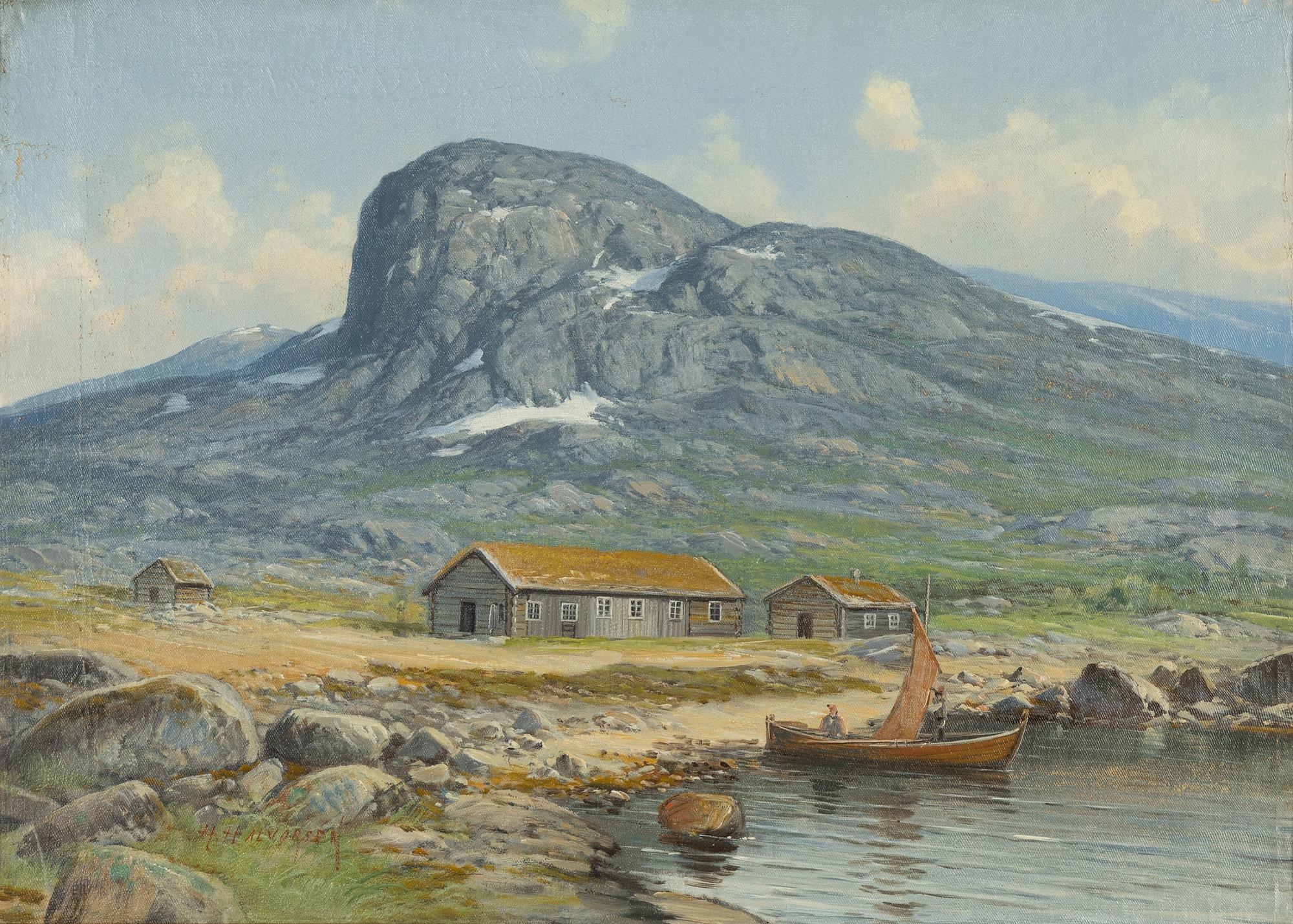 Halvor Halvorsen, oil on canvas, signed.
