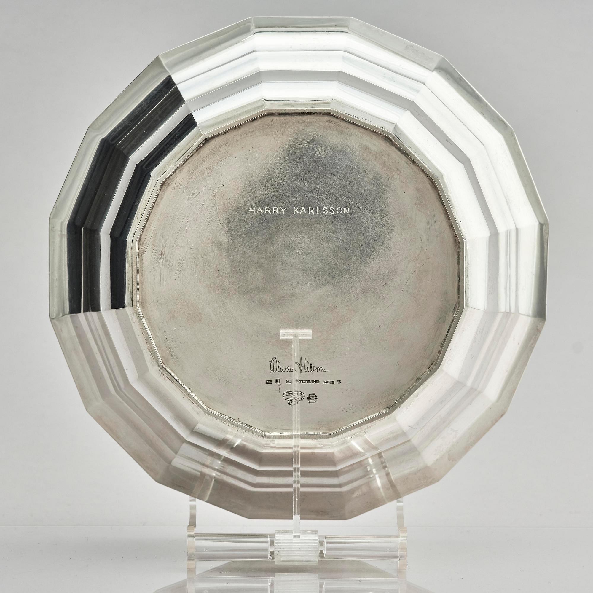 Wiwen Nilsson, a sterling silver bowl, Lund, Sweden 1966.