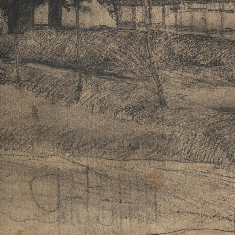 Carl Fredrik Hill, Nude study/Landscape.