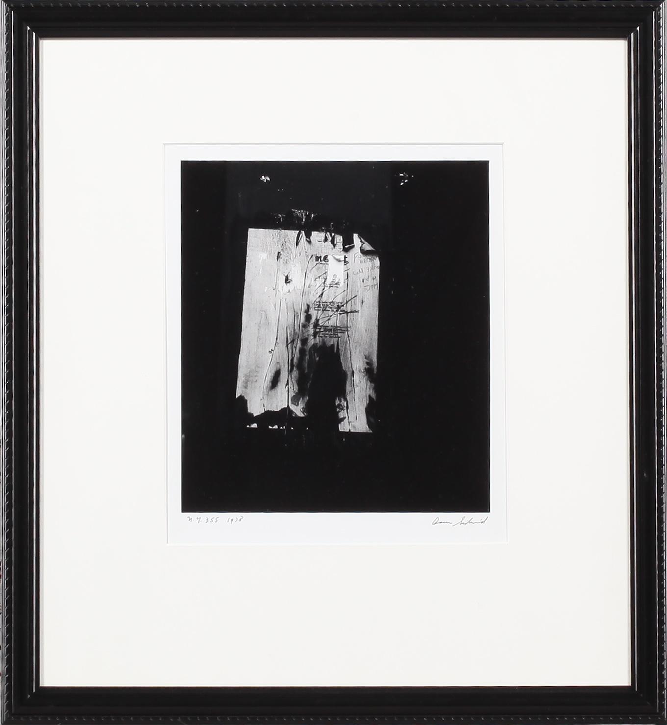 AARON SISKIND, silvergelatin, signerad och daterad 1978.