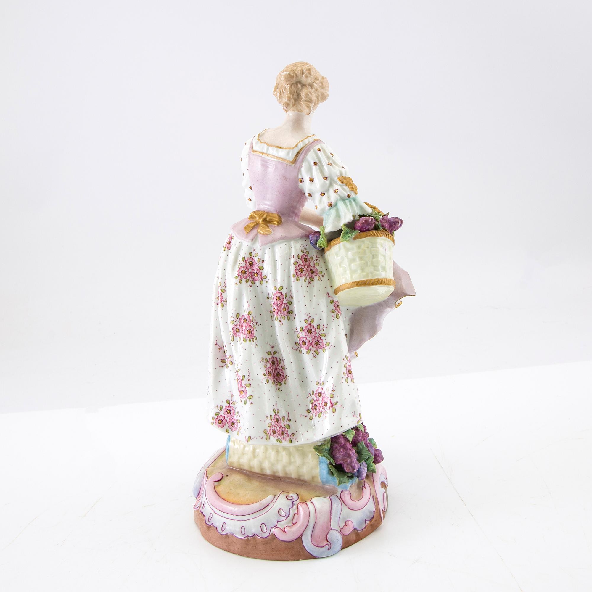 Figure CH Levy & Co Charenton France late 19th century porcelain.