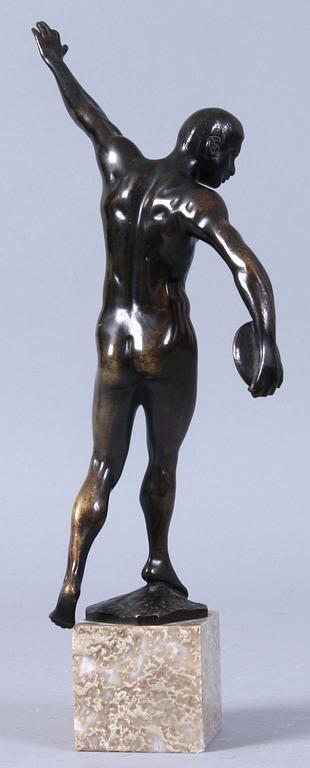 ALFRED MORET, tillskriven, skulptur, brons, sign.