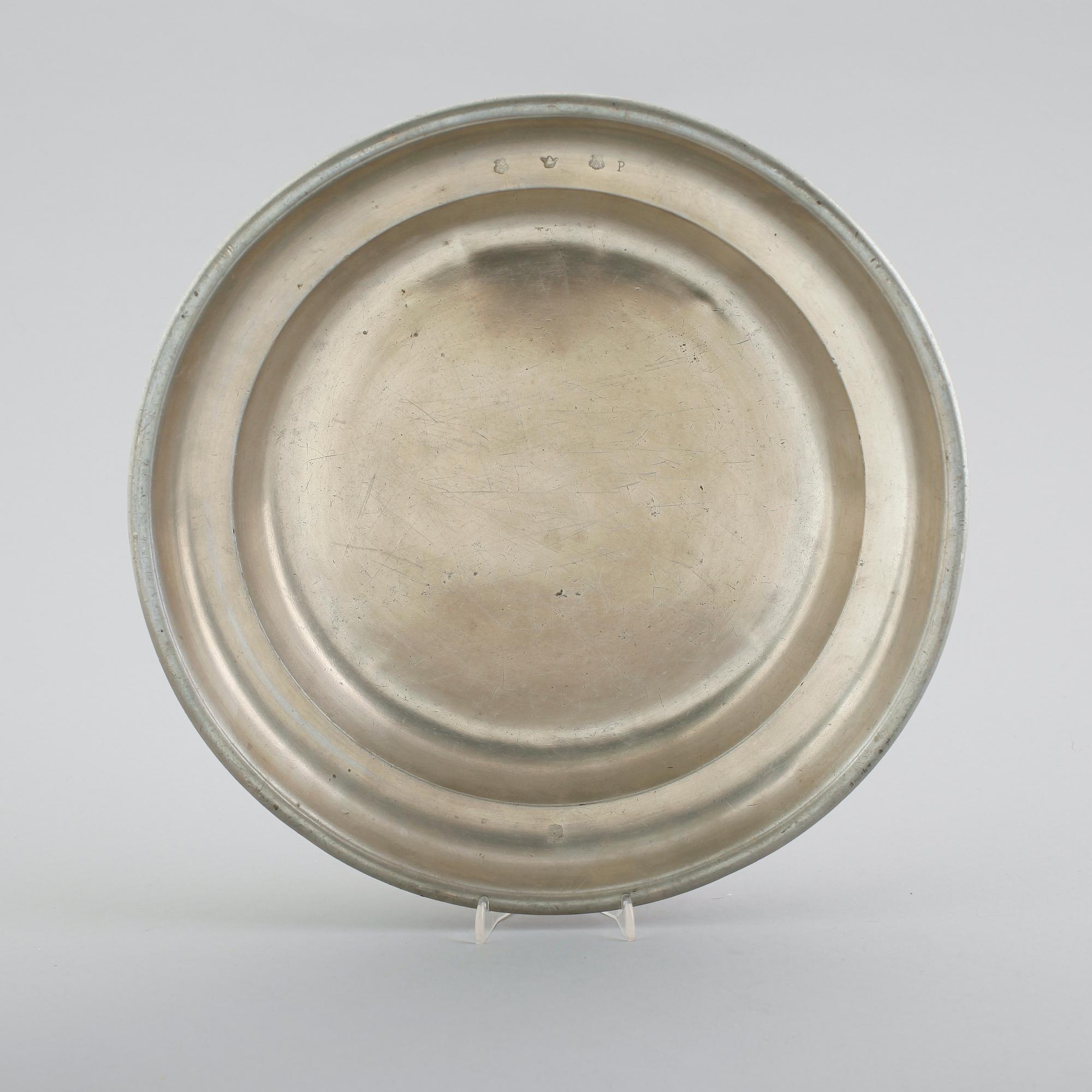 SKÅLFAT, tenn, Nils Christophersson Forss, Västerås 1756.