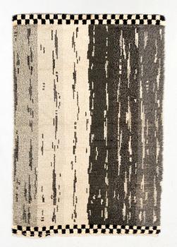 Rya carpet from the mid-20th century, 232x150 cm.