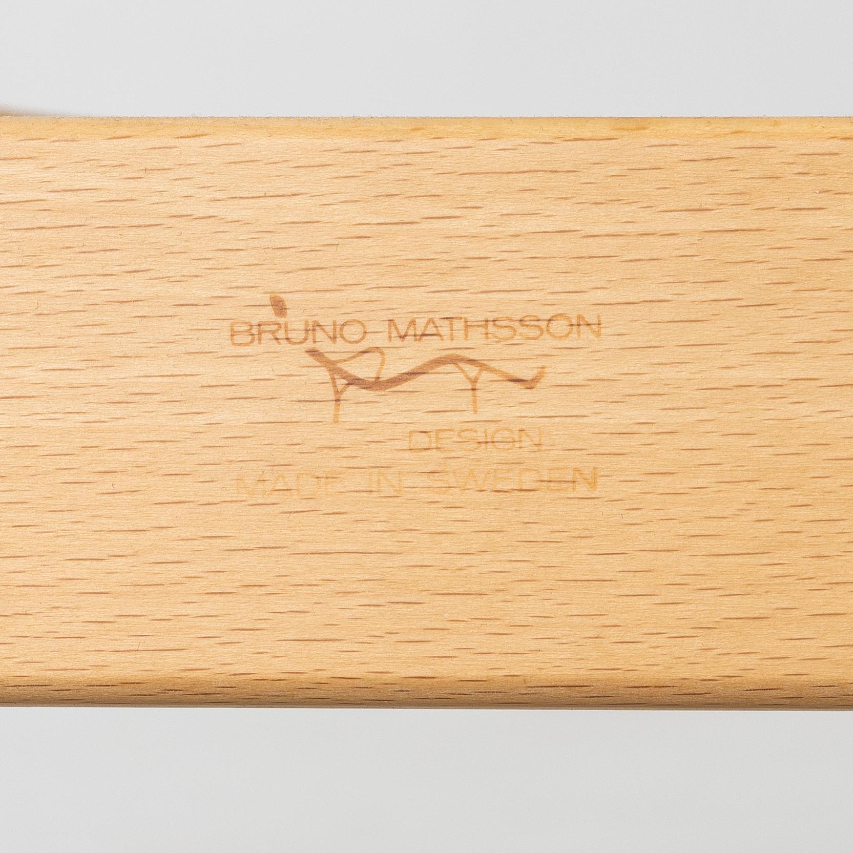 Bruno Mathsson, armchair and footstool, "Miranda", Bruno Mathsson International, Värnamo.